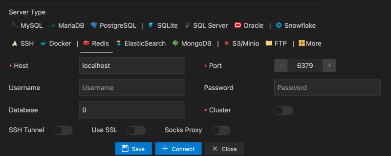 VSCode database connection